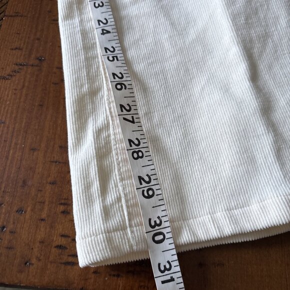 Talbots Off White Corduroy Pants Size 12 Heritage - Picture 6 of 8